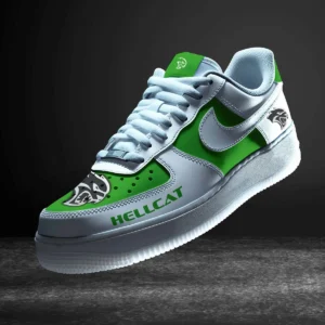 Car Enthusiasts Gift Air Low-Top Sneakers, Nike Sneaker 3D Print For Car Owner - Green CAR316032294