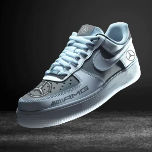 Sport Car Enthusiasts Gift Air Low-Top Sneakers, Nike Sneaker 3D Print For Car Owner - Gray CAR316032298