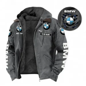Car Fans Gift Hooded And Flannel Hoodie, Hooded Jacket All Over Print For Car Owners, Custom Name CAR391072125666-Gray