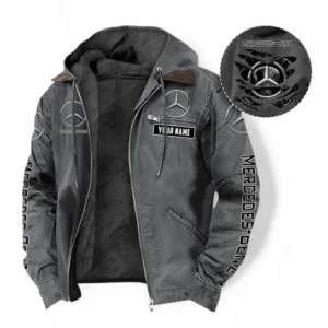 Car Fans Gift Hooded And Flannel Hoodie, Hooded Jacket All Over Print For Car Owners, Custom Name CAR391072125667-Gray