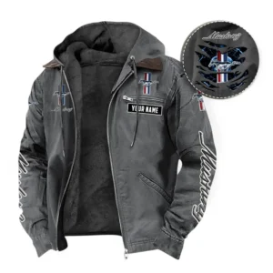 Car Fans Gift Hooded And Flannel Hoodie, Hooded Jacket All Over Print For Car Owners, Custom Name CAR391072125669-Gray