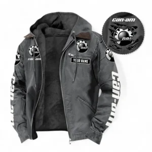 Motorcycle Fans Gift Hooded And Flannel Hoodie, Hooded Jacket All Over Print For Car Owners, Custom Name CAR391072125672-Gray