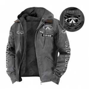 Car Fans Gift Hooded And Flannel Hoodie, Hooded Jacket All Over Print For Car Owners, Custom Name CAR391072125698-Gray