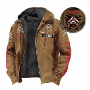 Car Fans Gift Hooded And Flannel Hoodie, Hooded Jacket All Over Print For Car Owners, Custom Name CAR391072125710-Camel