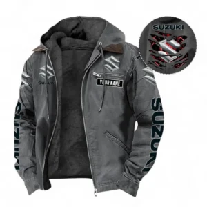 Car Fans Gift Hooded And Flannel Hoodie, Hooded Jacket All Over Print For Car Owners, Custom Name CAR391072125722-Gray
