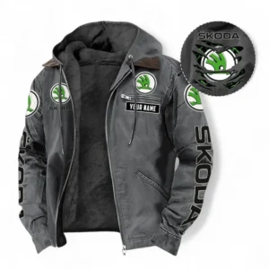 Car Fans Gift Hooded And Flannel Hoodie, Hooded Jacket All Over Print For Car Owners, Custom Name CAR391072125729-Gray