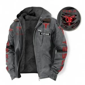 Car Fans Gift Hooded And Flannel Hoodie, Hooded Jacket All Over Print For Car Owners, Custom Name CAR391072125730-Gray
