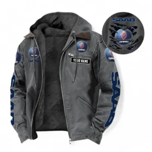 Car Fans Gift Hooded And Flannel Hoodie, Hooded Jacket All Over Print For Car Owners, Custom Name CAR391072125731-Gray