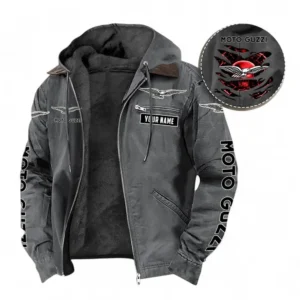 Motorcycle Fans Gift Hooded And Flannel Hoodie, Hooded Jacket All Over Print For Car Owners, Custom Name CAR391072125732-Gray