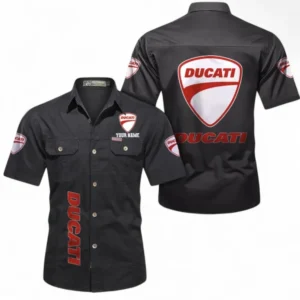 Car Fans Gift Short Sleeved Shirt, Button up Shirt All Over Print For Car Owners, Custom Name CAR392072125809-Black