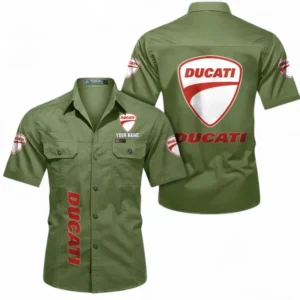Car Fans Gift Short Sleeved Shirt, Button up Shirt All Over Print For Car Owners, Custom Name CAR392072125809-Fruit Green