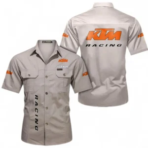 Motorcycles Fans Gift Short Sleeved Shirt, Button up Shirt All Over Print For Car Owners, Custom Name CAR392072125810-Beige