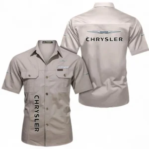 Car Fans Gift Short Sleeved Shirt, Button up Shirt All Over Print For Car Owners, Custom Name CAR392072125815-Beige