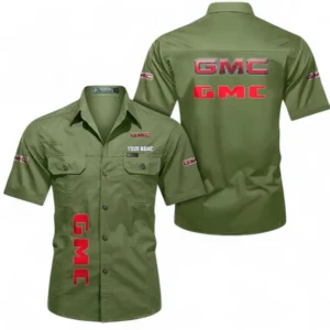 Car Fans Gift Short Sleeved Shirt, Button up Shirt All Over Print For Car Owners, Custom Name CAR392072125830-Fruit Green