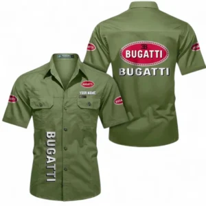 Car Fans Gift Short Sleeved Shirt, Button up Shirt All Over Print For Car Owners, Custom Name CAR392072125833-Fruit Green