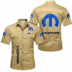 Car Fans Gift Short Sleeved Shirt, Button up Shirt All Over Print For Car Owners, Custom Name CAR392072125836-Khaki