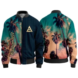 Car Vintage Bomber Jacket Palm Custom, All Over Print Car Bomber Jacket CAR431041625391