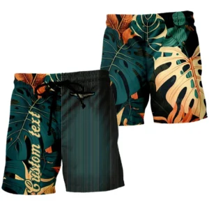 Motorcycle Fans Gift Beach Shorts, Hawaiian Shorts Vintage Summer Style For Car Owner, Custom Name CAR434041725301