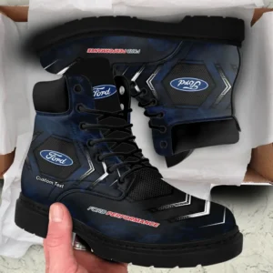 Car Performance Owner Gift All-Season Boots, Lace Up Boots All Over Print Gift For Car Fan CAR435041725044