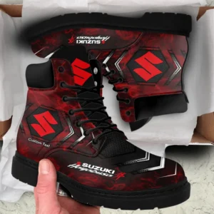 Motorcycle Owner Gift All-Season Boots, Lace Up Boots All Over Print Gift For Car Fan CAR435041725117