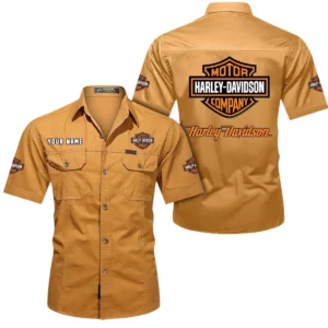 Car Fans Gift Short Sleeved Shirt, Button Shirt All Over Print Gift For Car Owner, Custom Name CAR444052625780 - Turmeric