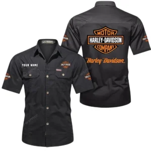 Car Fans Gift Short Sleeved Shirt, Button Shirt All Over Print Gift For Car Owner, Custom Name CAR444052625780 - Black