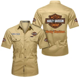 Car Fans Gift Short Sleeved Shirt, Button Shirt All Over Print Gift For Car Owner, Custom Name CAR444052625780 - Khaki