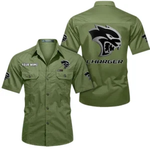 Car Fans Gift Short Sleeved Shirt, Button Shirt All Over Print Gift For Car Owner, Custom Name CAR444052625796 - Fruit Green