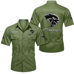 Truck Fans Gift Short Sleeved Shirt, Button Shirt All Over Print Gift For Car Owner, Custom Name CAR444052625803 - Fruit Green