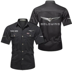 Car Fans Gift Short Sleeved Shirt, Button Shirt All Over Print Gift For Car Owner, Custom Name CAR444052625872 - Black