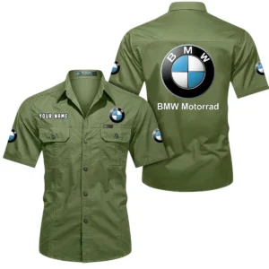 Luxury Car Fans Gift Short Sleeved Shirt, Button Shirt All Over Print Gift For Car Owner, Custom Name CAR444052625873 - Fruit Green