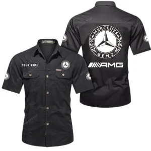 Speed Car Fans Gift Short Sleeved Shirt, Button Shirt All Over Print Gift For Car Owner, Custom Name CAR444052625874 - Black