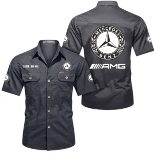Speed Car Fans Gift Short Sleeved Shirt, Button Shirt All Over Print Gift For Car Owner, Custom Name CAR444052625874 - Gray