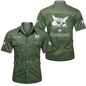 Car Fans Gift Short Sleeved Shirt, Button Shirt All Over Print Gift For Car Owner, Custom Name CAR444052625876 - Army Green