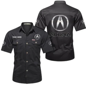 Car Fans Gift Short Sleeved Shirt, Button Shirt All Over Print Gift For Car Owner, Custom Name CAR444052625929 - Black