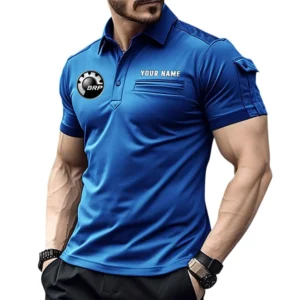 Car Fans Gift Pocket Polo Shirt, Polo Shirt All Over Print For For Car Owners, Custom Name CAR445060325012 - Blue