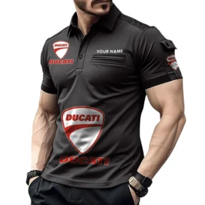 Car Fans Gift Pocket Polo Shirt, Polo Shirt All Over Print For For Car Owners, Custom Name CAR450051325340 - Black
