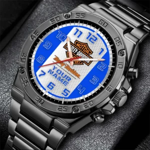 Car Fans Gift Hand Watch, Men Watch All Over Print For Car - Blue DCAR477282025