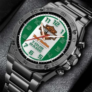 Car Fans Gift Hand Watch, Men Watch All Over Print For Car - Green DCAR477282025