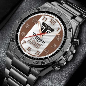 Car Fans Gift Hand Watch, Men Watch All Over Print For Car - Brown DCAR477282027