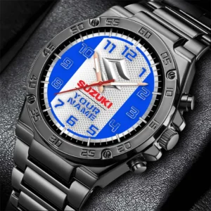 Car Fans Gift Hand Watch, Men Watch All Over Print For Car - Blue DCAR477282031