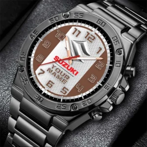 Car Fans Gift Hand Watch, Men Watch All Over Print For Car - Brown DCAR477282031