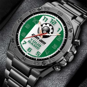 Car Fans Gift Hand Watch, Men Watch All Over Print For Car - Green DCAR477282039
