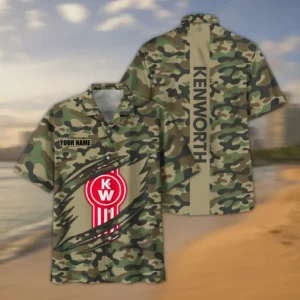 Truck Fans Gift Hawaiian Shirt, Hawaiian Shirt Style Camo All Over Print For Car Enthusiasts CAR210040825712