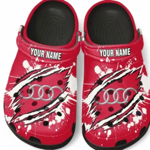 Car Fans Gift Crocs, Clogs All Over Print Gift For Car Owner, Custom Name CAR5602192503 - Black