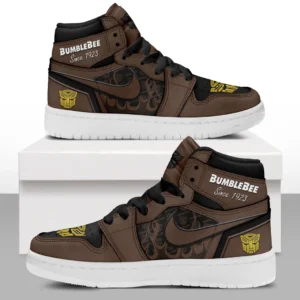 Car Enthusiasts Gift Air Jordan 1 High, Nike Sneaker All Over Print For Car Owners, Custom Name CAR311032125671 - Brown