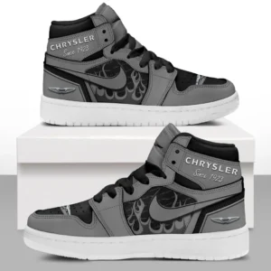 Car Enthusiasts Gift Air Jordan 1 High, Nike Sneaker All Over Print For Car Owners, Custom Name CAR311032125684 - Gray