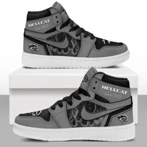Car Enthusiasts Gift Air Jordan 1 High, Nike Sneaker All Over Print For Car Owners, Custom Name CAR311032125709 - Gray