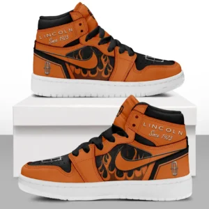 Car Enthusiasts Gift Air Jordan 1 High, Nike Sneaker All Over Print For Car Owners, Custom Name CAR311032125724 - Orange