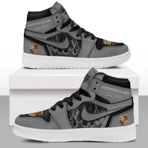 Car Enthusiasts Gift Air Jordan 1 High, Nike Sneaker All Over Print For Car Owners, Custom Name CAR311032125728 - Gray